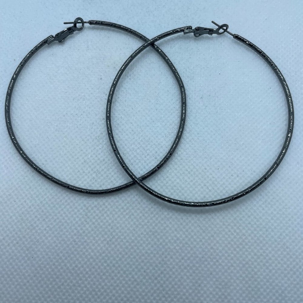 Laila Rowe - Hematite Hoops